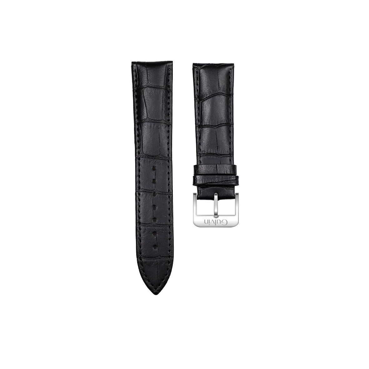 Gulvin black leather strap - Luxury only